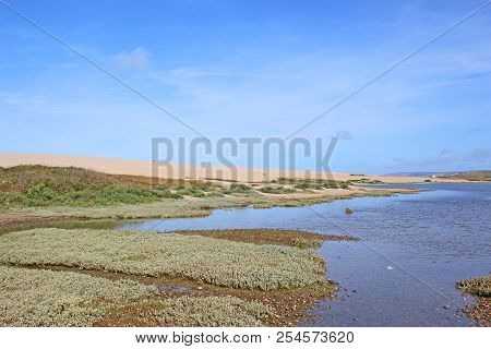 Fleet Basin And Chesil Bank In Dorset