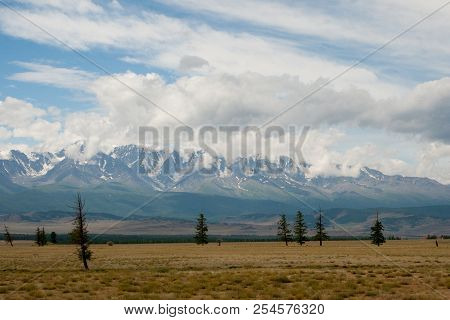 View Of The Kuray Range In The Summer In The Altai