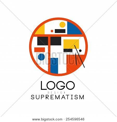 Suprematism Logo, Modern Geometric Design Element Can Be Used For Brand Identity, Advertising, Poste