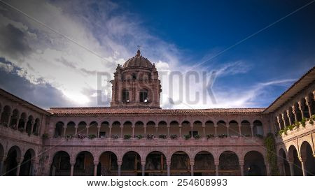 View To Coricancha, Famous Temple In The Inca Empire In Cuzco, Peru