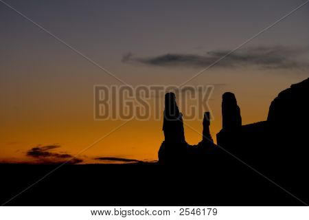 Monument Valley günbatımı sonra