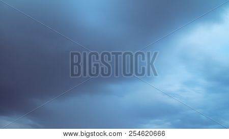 Thunderclouds In The Sky As A Background .
