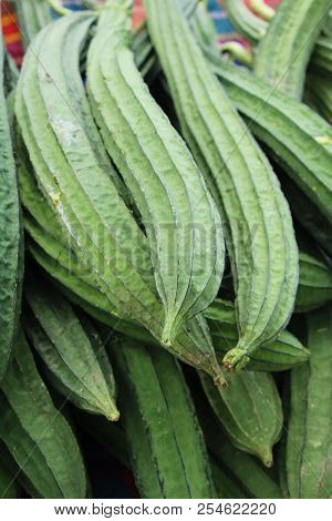 Luffa Acutangula For Cooking At Street Food