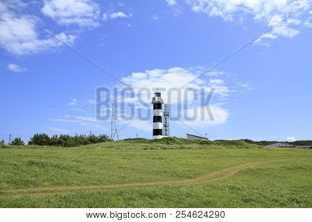 Nyudozaki Lighthouse In Oga, Akita, Japan