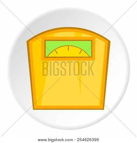Yellow Scales Icon. Cartoon Illustration Of Yellow Scales Icon For Web