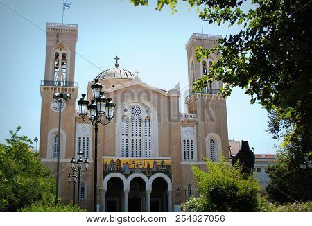 Main Christian Orthodox Metropolitan Cathedral Of Whole Greece In Athens