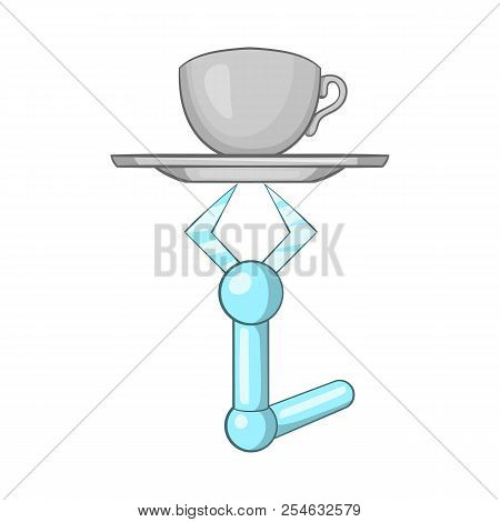 Robot Arm Icon. Cartoon Illustration Of Robot Arm Icon For Web Design