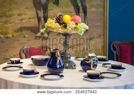 St.petersburg, Russia - August 19, 2017: Interior Of Hermitage Pavilion In The Catherine Park Of Tsa