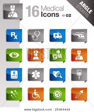 Winkel Sticker - Medizin und Gesundheit-Icons