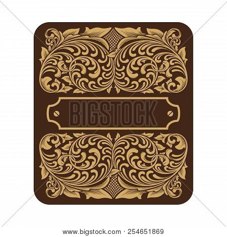 Vintage Ornament Pattern Frame Vector Illustration Design