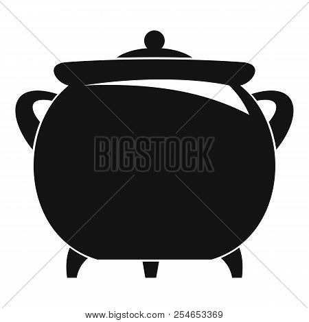 Cauldron Icon. Simple Illustration Of Cauldron Icon For Web Design Isolated On White Background