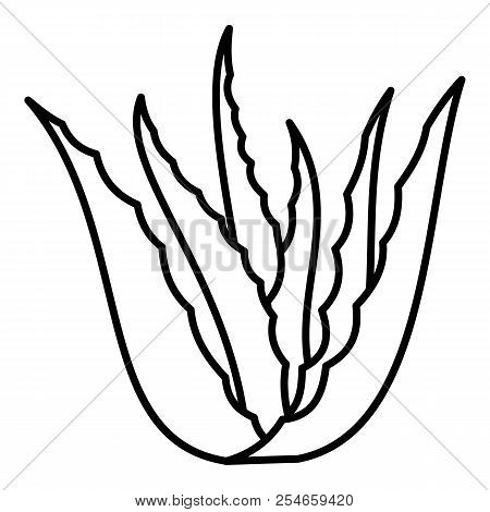 Aloe Vera Plant Icon. Outline Illustration Of Aloe Vera Plant Icon For Web Design Isolated On White 