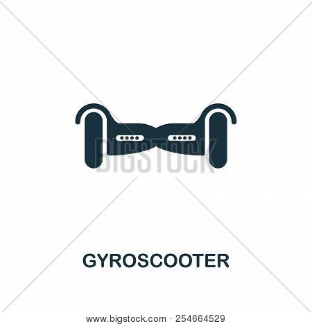 Gyroscooter Icon. Monochrome Style Icon Design From Smart Devices Icon Collection. Ui. Illustration 