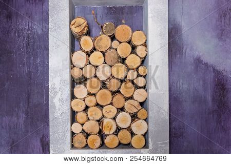 Fire Wood. Home Living Concept.stack Of Woode Ready For Fireplace And Winter.stack Of Wood Logs, Woo