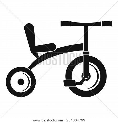 Retro Tricycle Icon. Simple Illustration Of Retro Tricycle Icon For Web Design Isolated On White Bac