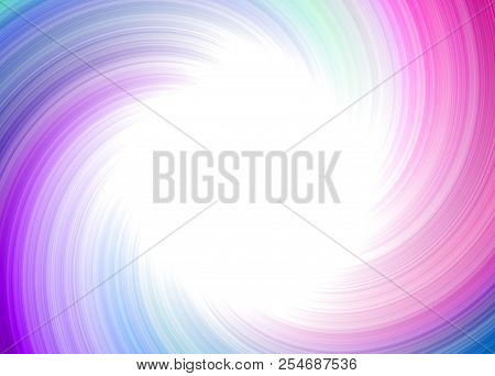 Abstract Pink Turquoise Twirl Whirl Whirpool Radial Fairy Design With Empty Central Copy Space