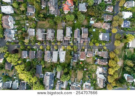 Aerial Drone View Of Streets In Bonn Bad Godesberg The Former Capital Of Germany With Typical German