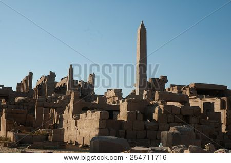 Statue In Abu Simbel Temple Of Egypt