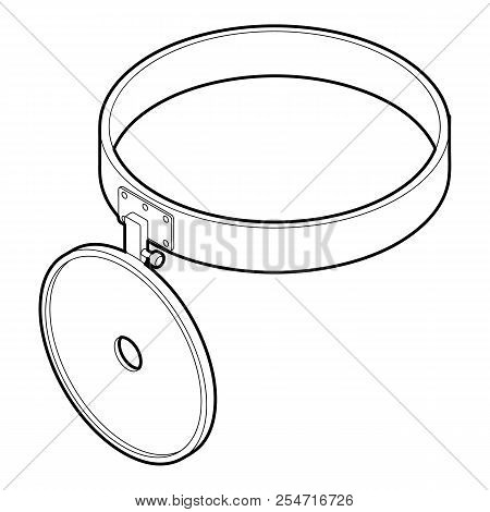Headlamp Reflector Icon. Outline Illustration Of Headlamp Reflector Icon For Web