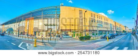 Krakow, Poland - June 11, 2018: Panoramic View On Galeria Krakowska, The Main Shopping Place In The 