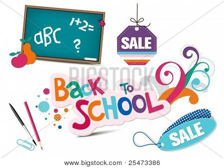 Vissza az iskolába látványelemek