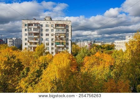 The View From The Window On The Chertanovo In Moscow