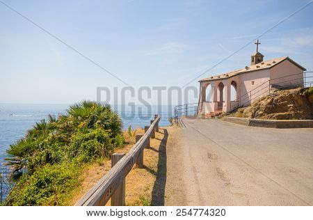 Chapel Of Madonnina Della Punta In Bonassola, La Spezia Province, Near 5 Terre, Ligurian Coast, Ital