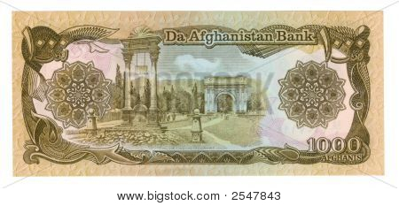 1000 Afghání Bill z Afghánistánu