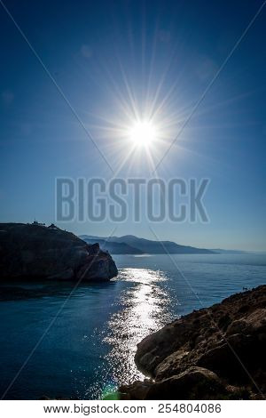 Jebha Island And Waves And Rocks