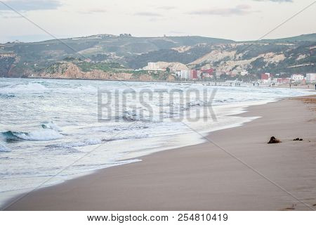 Saaidia Island And Waves And Rocks