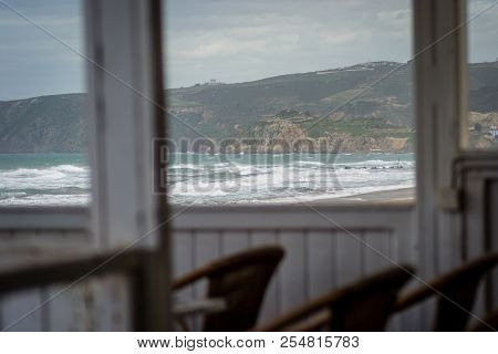 Saaidia Beach And Waves From Restaurant