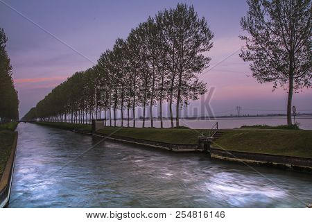The Channel Cavour Is The Principal Channel For The Irrigation Of The Risaies Of The Novarese