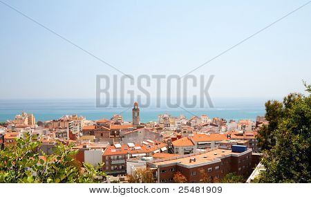 Havudsigt i Callella. Spanien