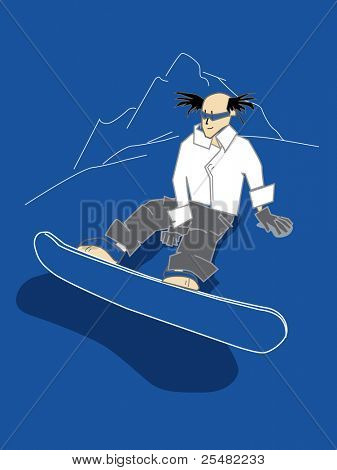 snowboarder sittihg på en bakke om natten