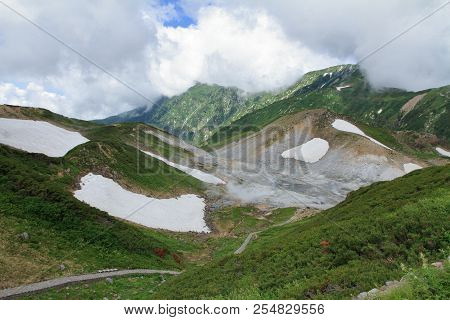 Hell Valley At Murodo, Tateyama, Toyama, Japan