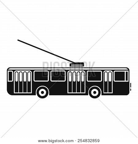 Trolleybus Icon. Simple Illustration Of Trolleybus Icon For Web Design