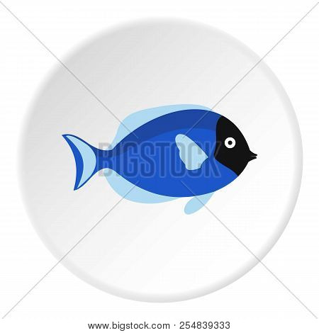 Surgeon Fish Icon. Flat Illustration Of Surgeon Fish Icon For Web