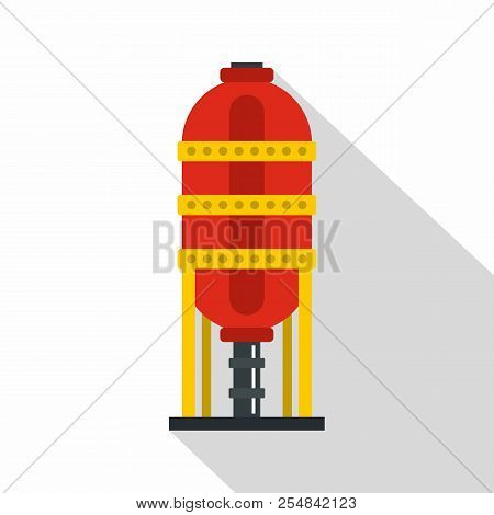 Capacity For Oil Storage Icon. Flat Illustration Of Capacity For Oil Storage Icon For Web