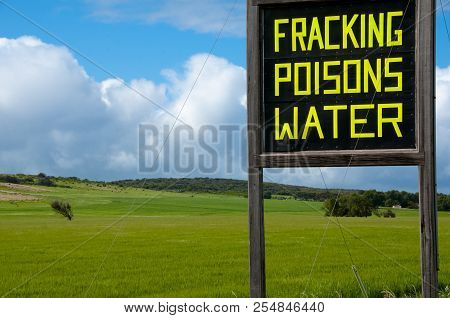 Anti Fracking Environmental Sign - Western Australia