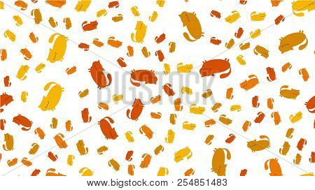 The Texture Is A Patternless Pattern With Lots Of Multicolored Silhouettes Of Abstract Thick Good Ki