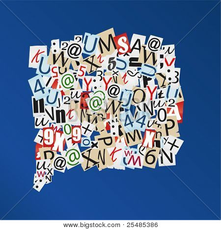 เวกเตอร์ตัวอักษรพื้นหลัง