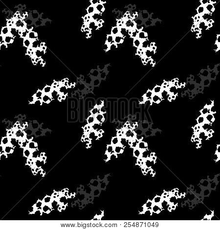 Ufo Military Camouflage Seamless Pattern In Black, Grey And White Colors