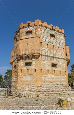 Old Defence Tower In The Historc City Of Tudela, Spain