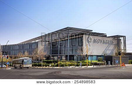 Johannesburg, South Africa, 22 August - 2018: Modern Office Building With Concrete And Glass Exterio