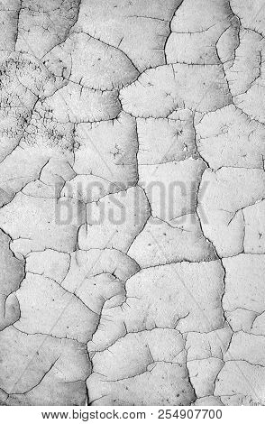 Cracked Paint On The Old Wall Deailed Texture, Background