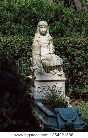Gracie Watson Cemetery Statuary Statue Bonaventure Cemetery Savannah Georgia