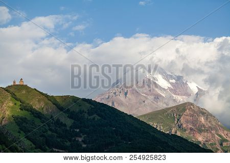 Causasian Mountains In Georgia Region Of Europe
