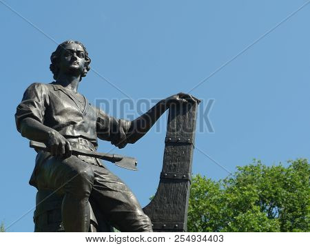 St. Petersburg, Russia, July 17, 2016 Monument To Peter I 