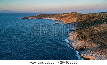 Giola, Natural Sea Water Pool Located On Thassos Island, Greece