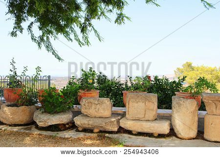 Remains Near Church Of St. Stephen The First Martyr In The Monastery Beit Jamal, Israel